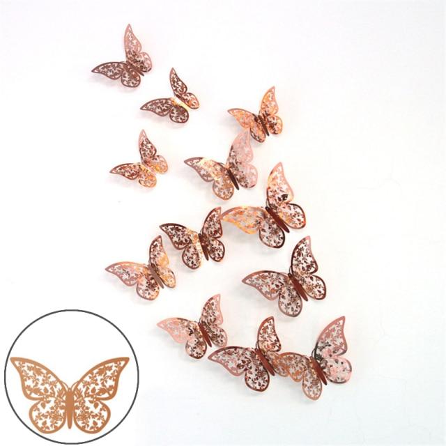 3D Butterfly Wall Decor Stickers (12PCS Set)