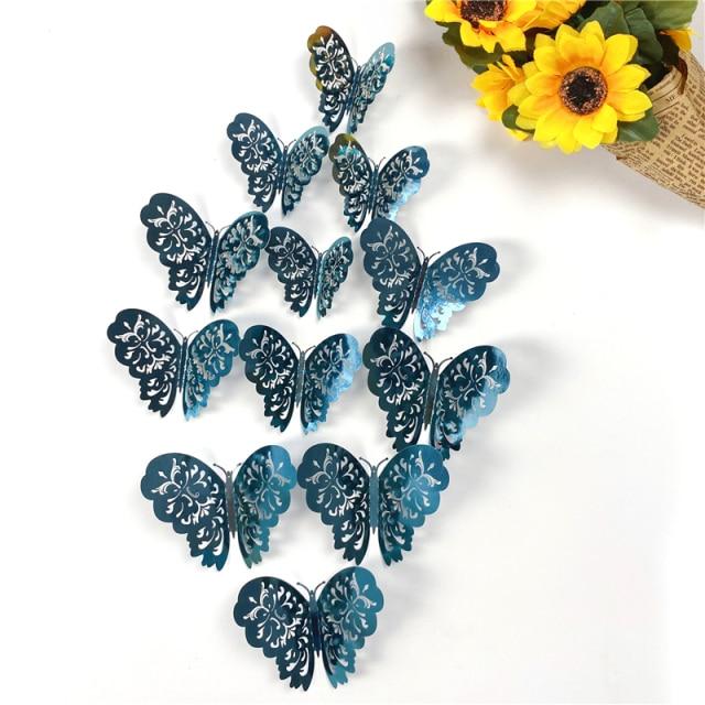 3D Butterfly Wall Decor Stickers (12PCS Set)