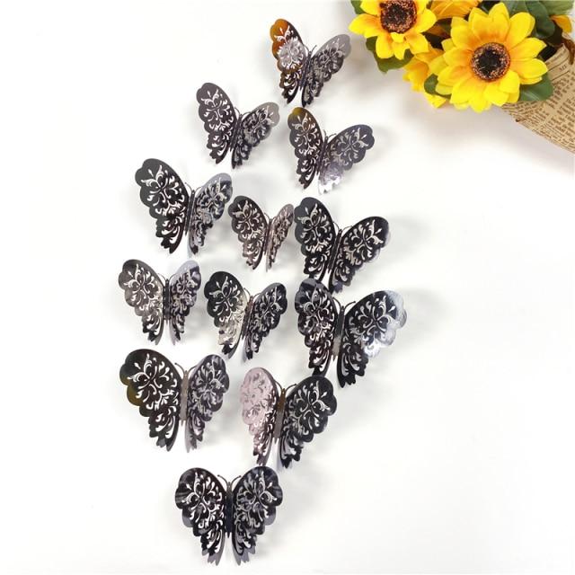 3D Butterfly Wall Decor Stickers (12PCS Set)