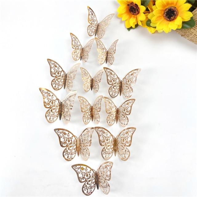 3D Butterfly Wall Decor Stickers (12PCS Set)