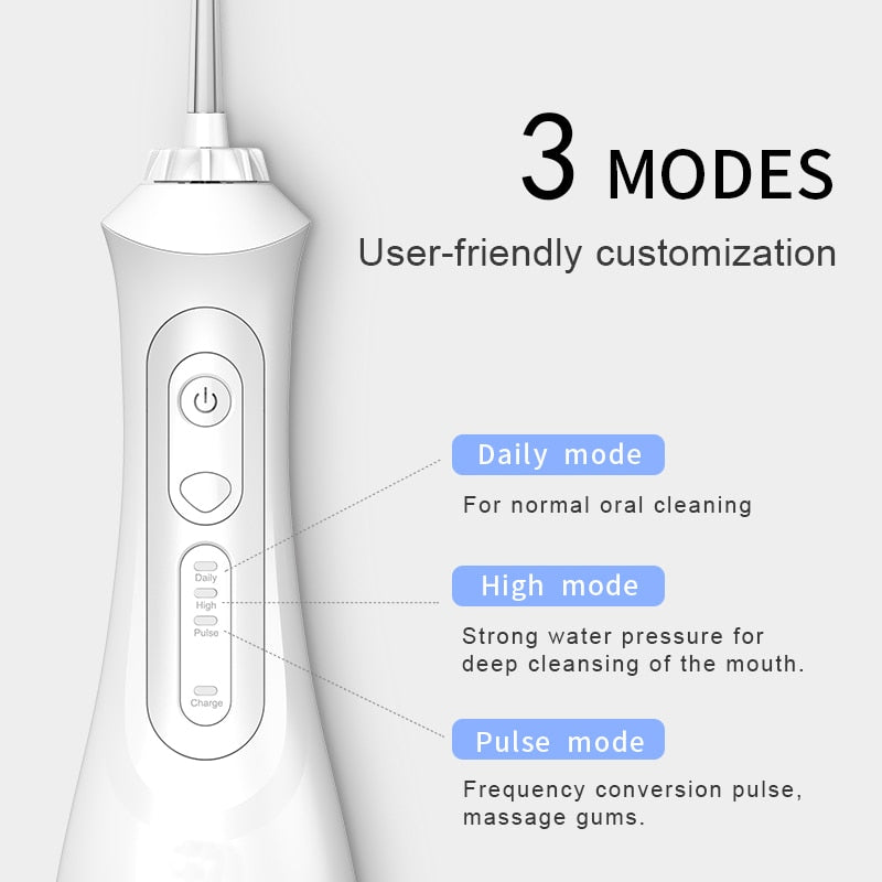 Dental Deep Cleaning Water Jet Flosser (USB Rechargeable)