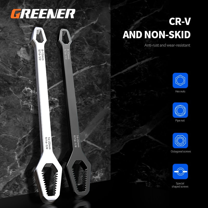 Universal Double-Sided Multi Wrench