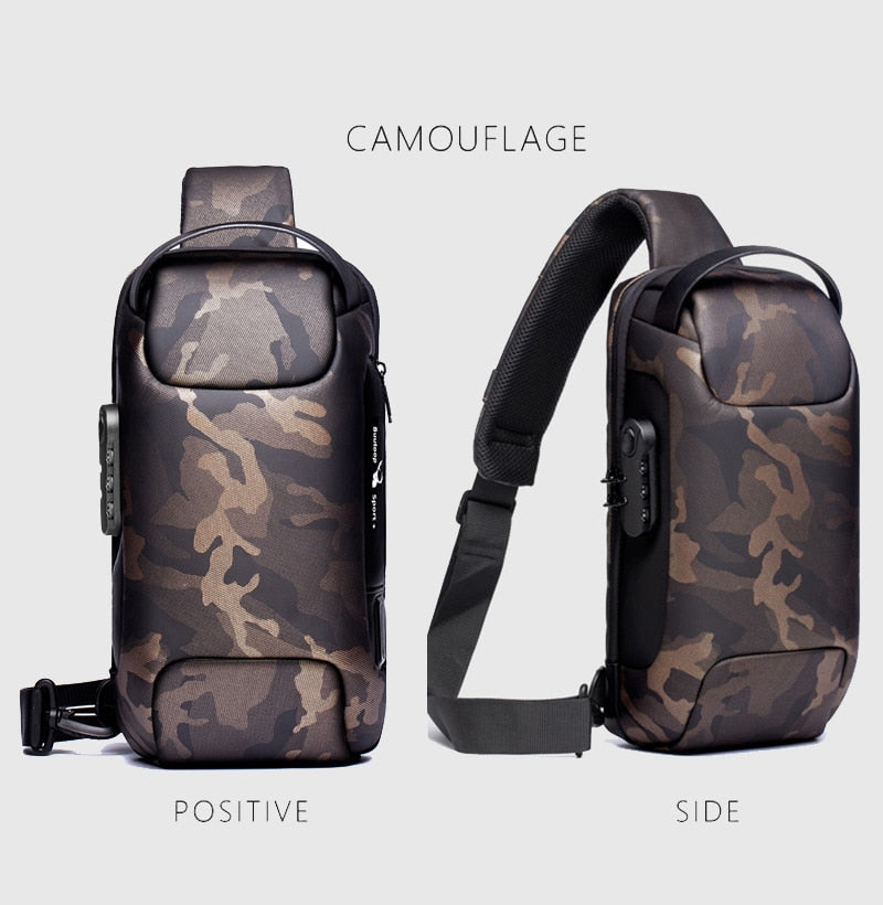 Anti-theft Waterproof Crossbody USB Bag