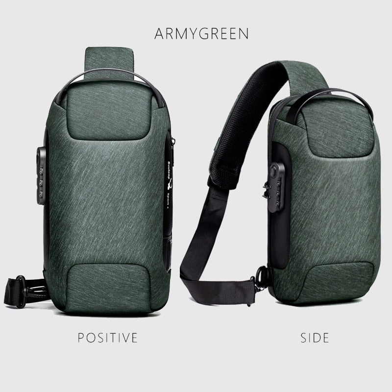 Anti-theft Waterproof Crossbody USB Bag