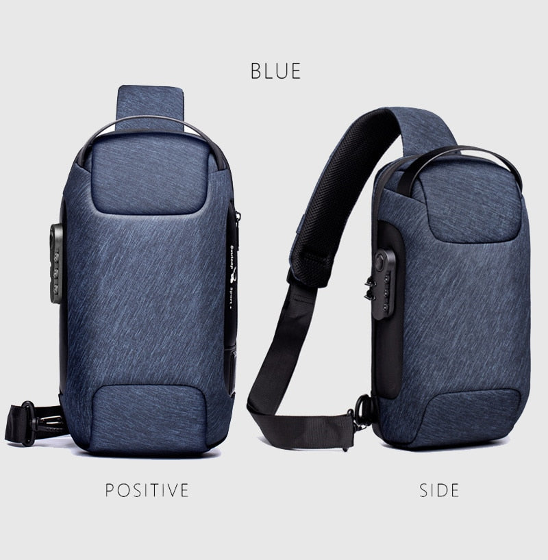 Anti-theft Waterproof Crossbody USB Bag
