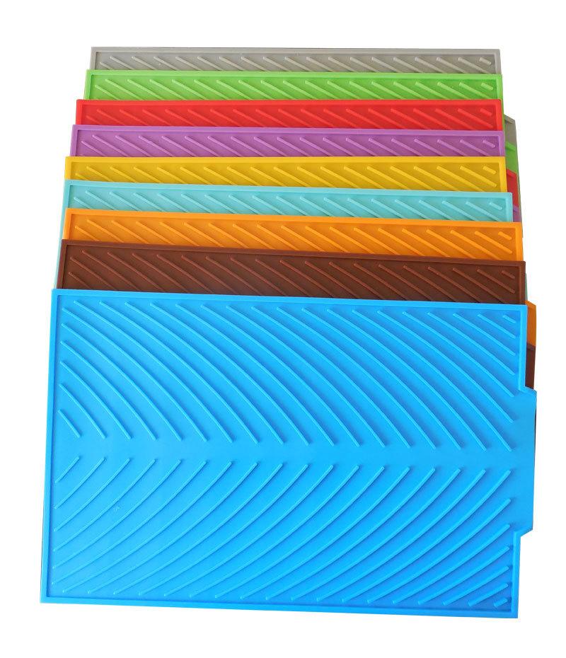 Silicone Dish Drying & Draining Heat Resistant Mat