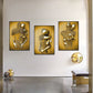 3D Metal Figure Statue Art Canvas Poster