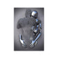 3D Metal Figure Statue Art Canvas Poster
