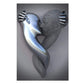 3D Metal Figure Statue Art Canvas Poster