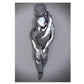3D Metal Figure Statue Art Canvas Poster