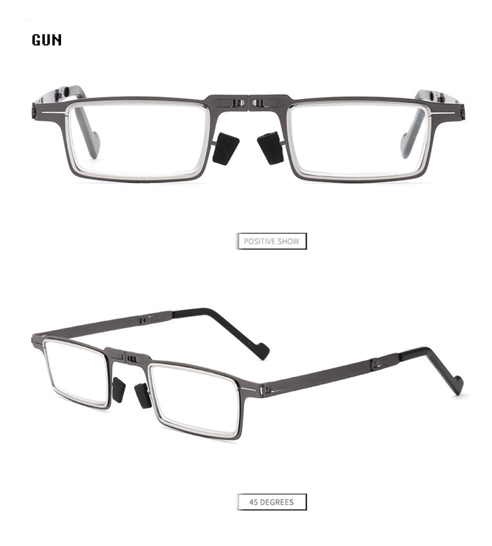 Anti Blue Light Foldable Metal Reading Glasses