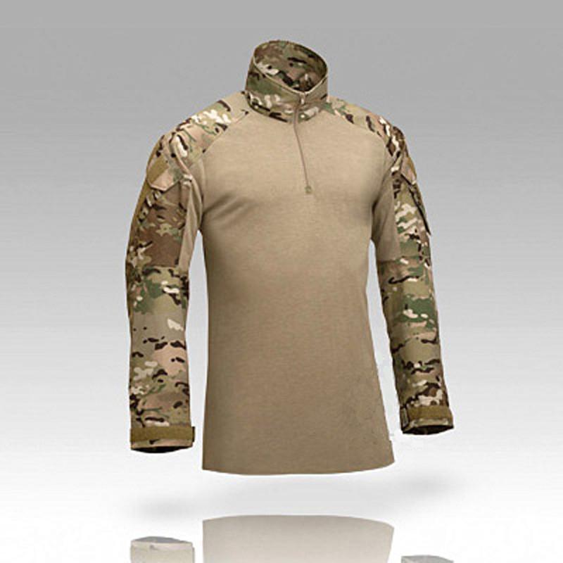 Combat Shirt With Elbow Pads (6 colors) - Indigo-Temple