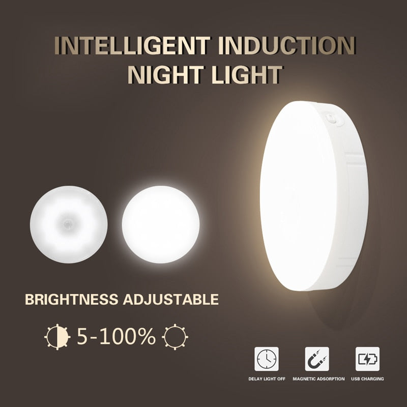 Rechargeable Magnetic PIR Motion Sensor LED Light