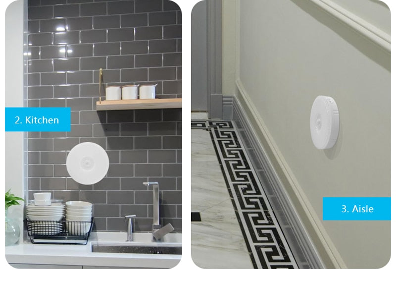 Rechargeable Magnetic PIR Motion Sensor LED Light