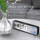Smart Mirror Led Rechargeable Large Alarm Clock