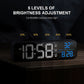 Smart Mirror Led Rechargeable Large Alarm Clock