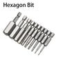 S2 Steel Magnetic Hexagon Dril Bit Set