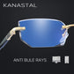 Rimless Anti Blue Light Diamond Cut Reading Glasses