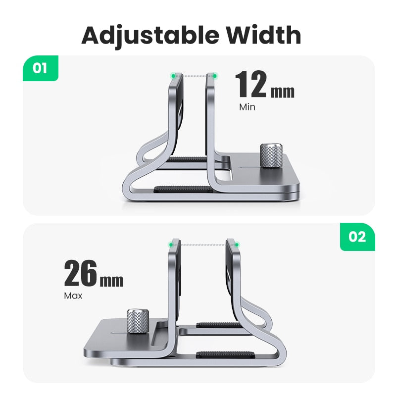 UGREEN™ Vertical Aluminum Laptop Stand Holder