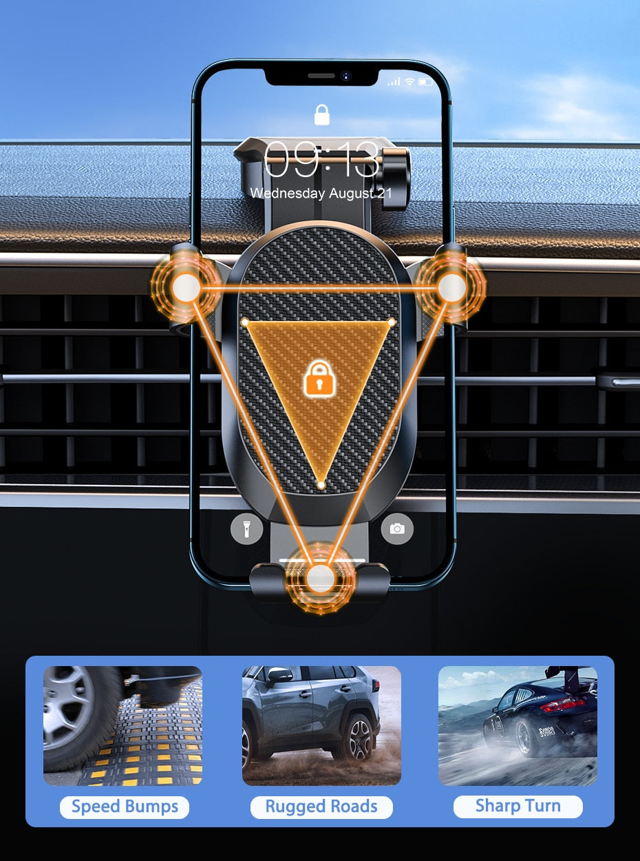 Multi-Angle Gravity Car Phone Holder
