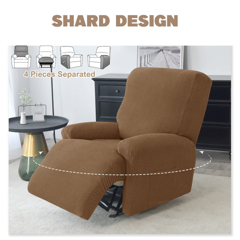 Split Design Recliner Chair Stretchy Cover