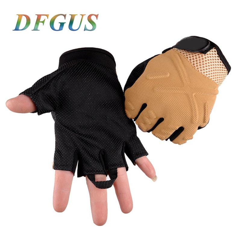 Half Finger Army Gloves - Indigo-Temple