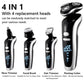 Rechargeable 4 in 1 Electric Led 4D Shaver