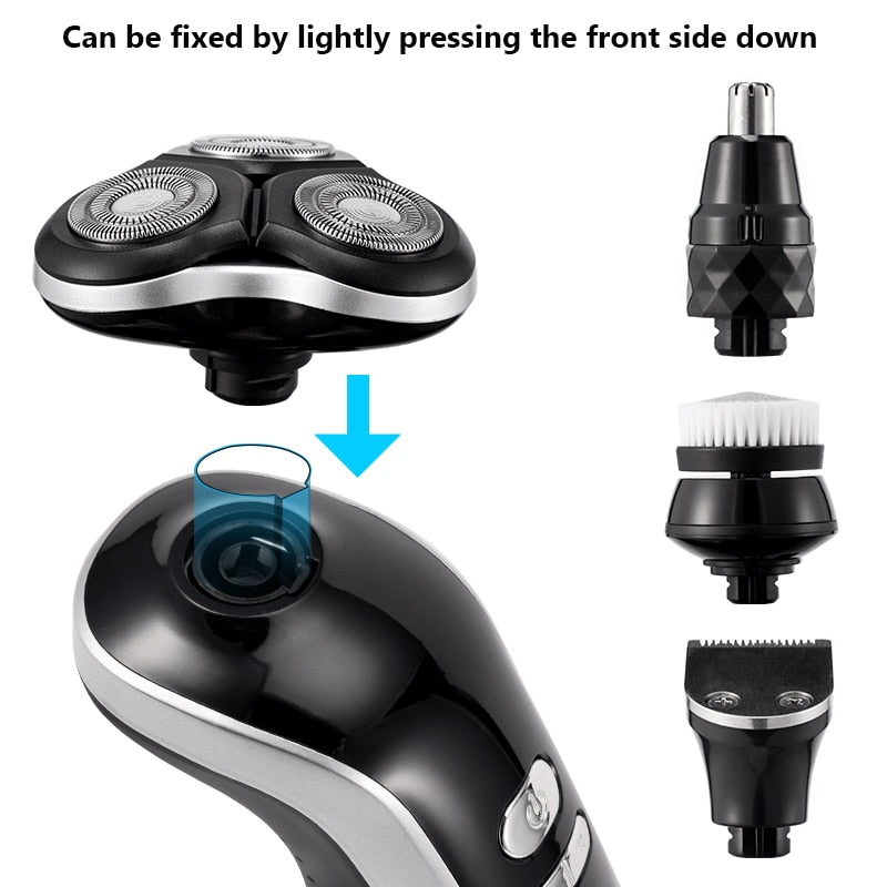 Rechargeable 4 in 1 Electric Led 4D Shaver
