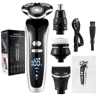 Rechargeable 4 in 1 Electric Led 4D Shaver