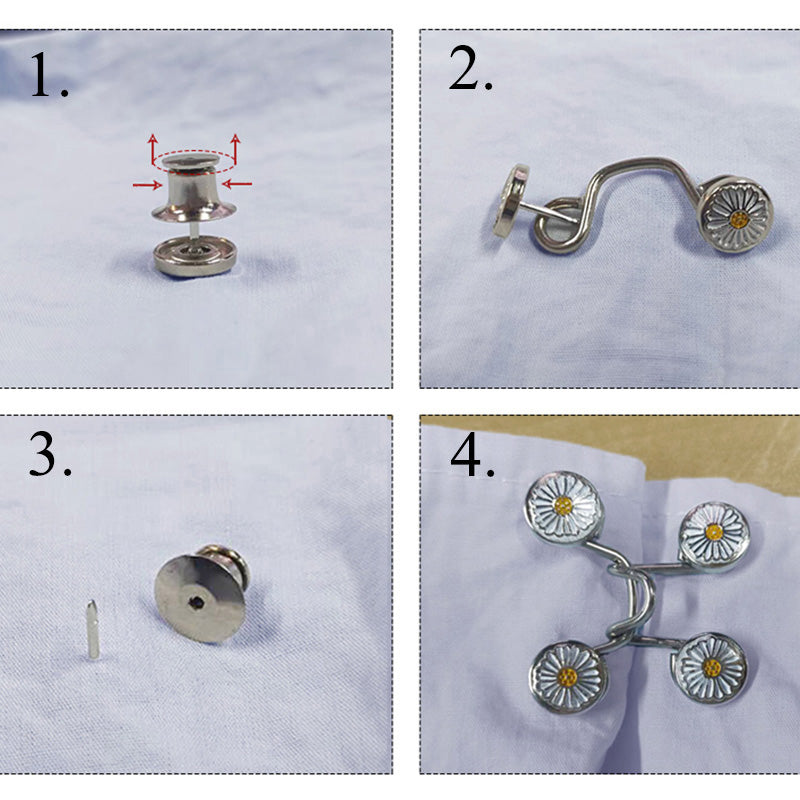 Belt-free Waist Buckle Snap Clips