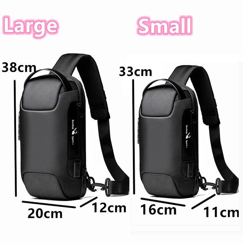 Anti-theft Waterproof Crossbody USB Bag