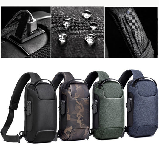 Anti-theft Waterproof Crossbody USB Bag