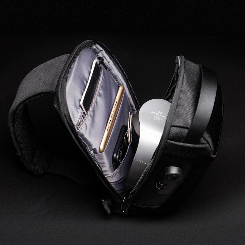 Anti-theft Waterproof Crossbody USB Bag