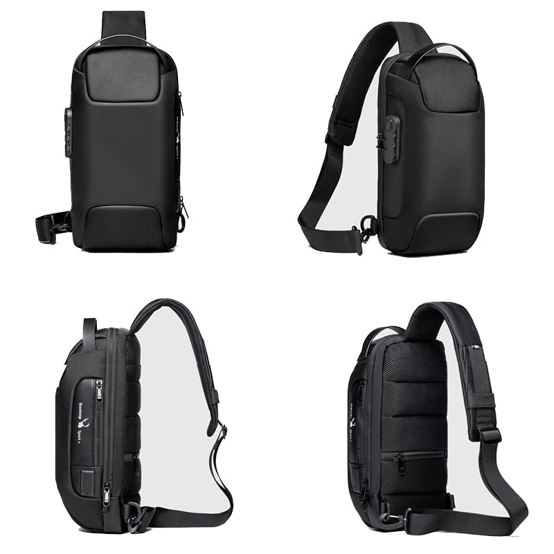 Anti-theft Waterproof Crossbody USB Bag