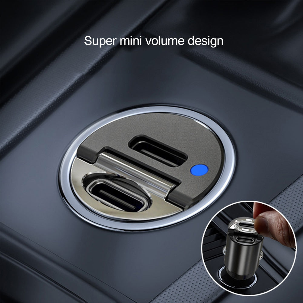 Type C & USB Car Fast Charger