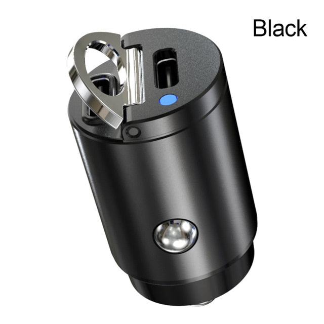 Type C & USB Car Fast Charger