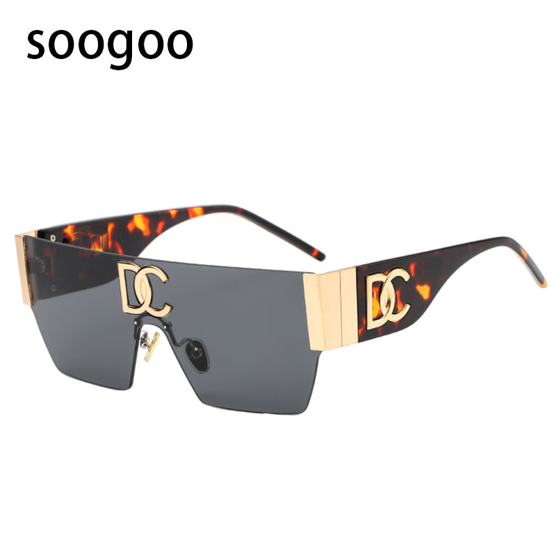 Vintage Square Rimless UV400 Sunglasses