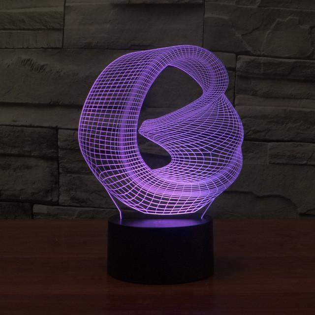 3D Visual Led Night Lights - Indigo-Temple