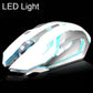 Wireless Rechargeable 6 Buttons LED Backlit  Mouse - Indigo-Temple