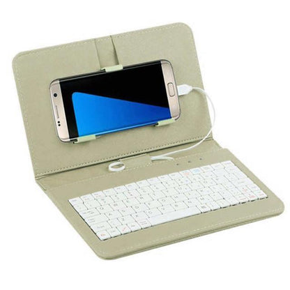 Keyboard Flip Case For Andriod Mobile Phone - Indigo-Temple