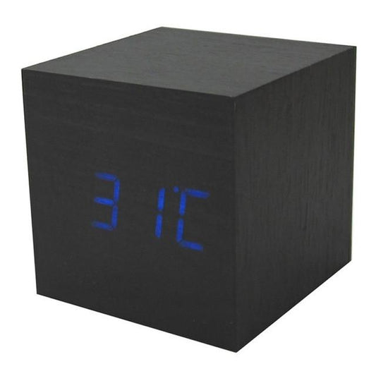 Wooden LED Multi Alarm Clock - Indigo-Temple