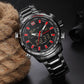 M109 -FULL STEEL TACTICAL WRIST WATCH - Indigo-Temple