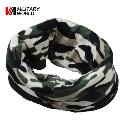 2-In-1 Tactical Winter Fleece Hat/Scarf - Indigo-Temple