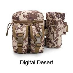 Tactical Water Bottle Waist Belt Pouch - Indigo-Temple