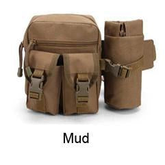 Tactical Water Bottle Waist Belt Pouch - Indigo-Temple
