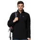 Men's Winter Fleece Softshell Jacket - Indigo-Temple