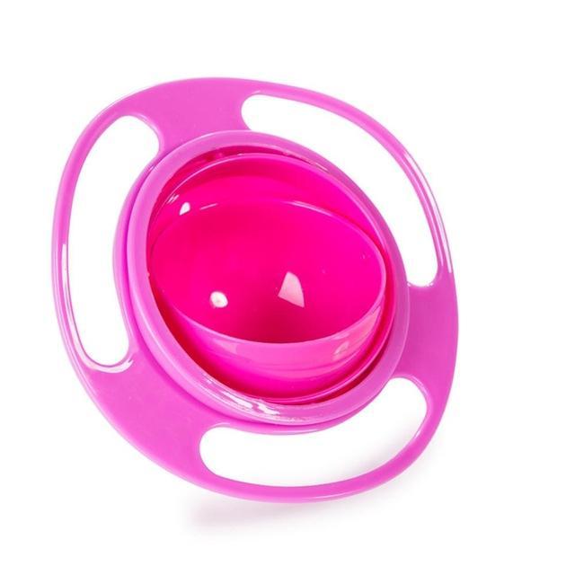 Baby Spill-Proof Gyro Bowl (2 pcs) - Indigo-Temple