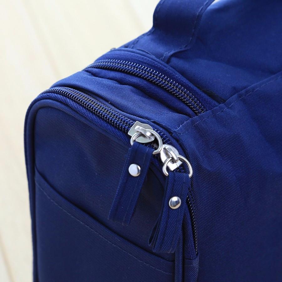 Deluxe Toiletry Travel Pouch - Indigo-Temple
