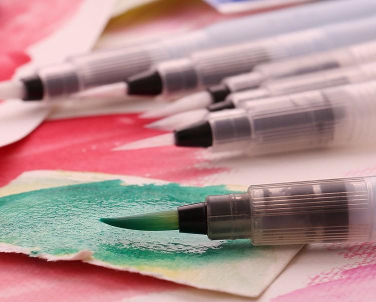 High-Quality Water-coloring Brush pens (set of 3) - Indigo-Temple