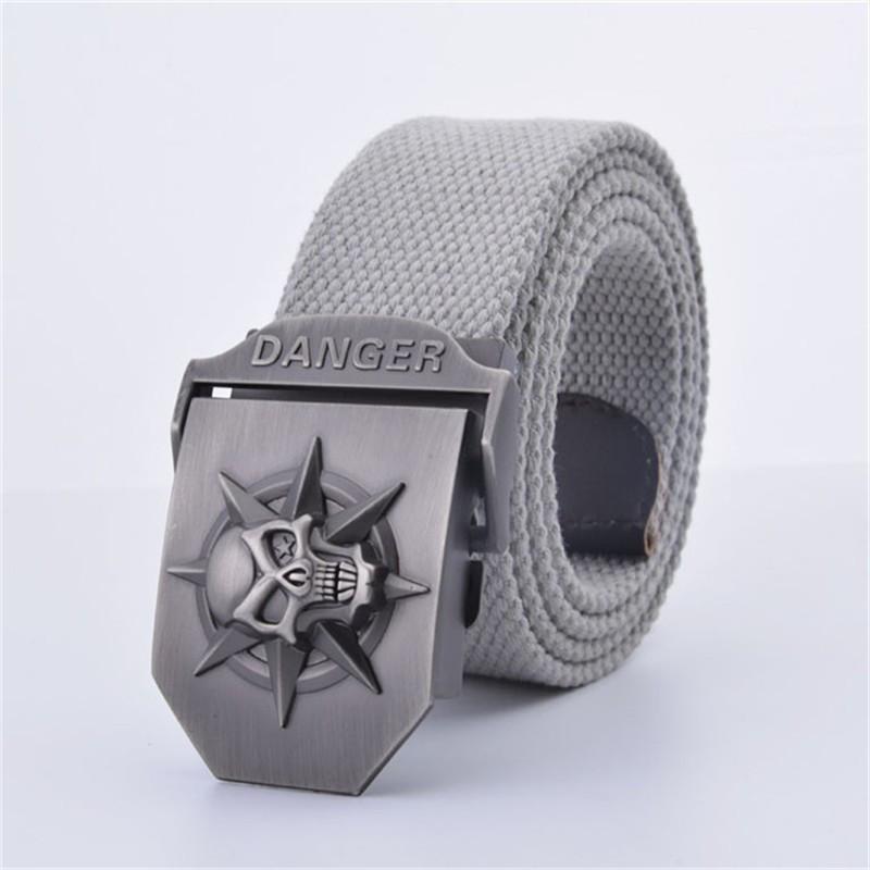 Skull Tactical Buckle Belt - Indigo-Temple